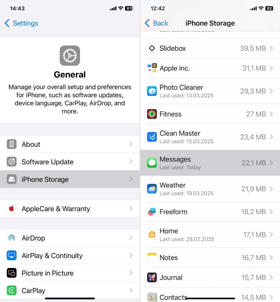 Review Message Attachments on iphone