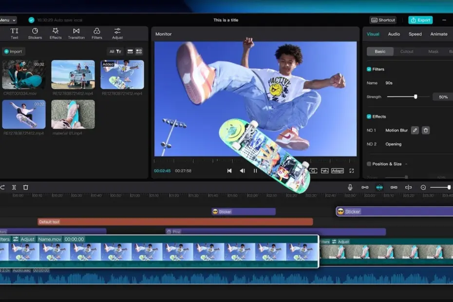 Using CapCut Desktop Video Editor’s Speed Curve Tool for Simple Edits