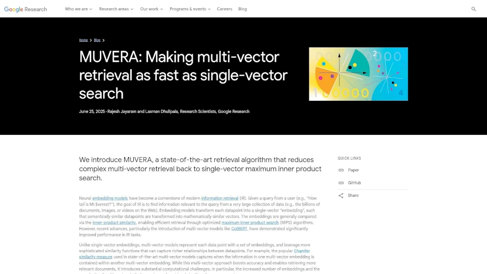 MUVERA and the Graph Foundation Model