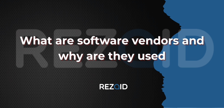 What are software vendors_ and why are they used